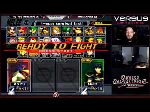 VS Weekly 08/21/16 - Grand Finals - VS|PPG|PorkChops(Falco) vs Pwof(Marth,Sheik) - Melee