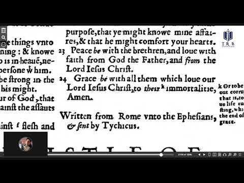 Reading of the 1560 Geneva Bible - Day 350 of 366 (Ephesians 3-6) Season 2