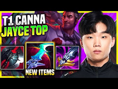 CANNA PICKS JAYCE WITH NEW ITEM ECLIPSE! - T1 Canna Plays Jayce Top vs Sion! | Preseason 11