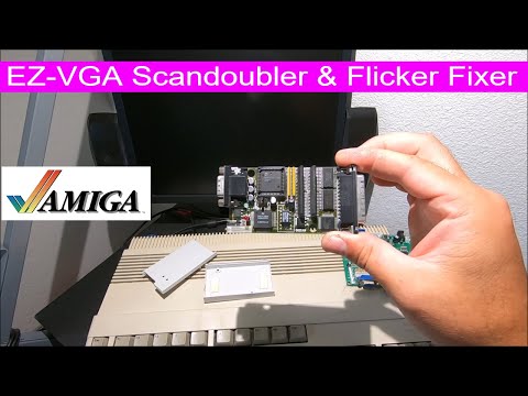 EZ-VGA ScanDoubler & Flicker Fixer for Commodore Amiga 500 600 1200 1000 2000 3000 4000 MV1200