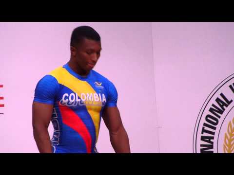 WWC 2013 Wroclaw men 62 kg Oscar Albeiro Figueroa Mosquera 183 kg clean and jerk