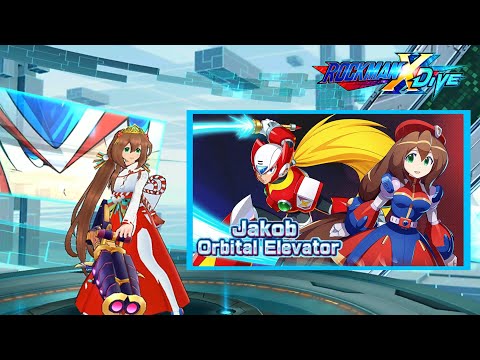 New Year Iris VS Jakob Elevator Lv 125 「 Mega Man X Dive 」