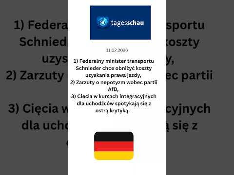 Niemiecki dziennik telewizyjny @tagesschau 11 luteg