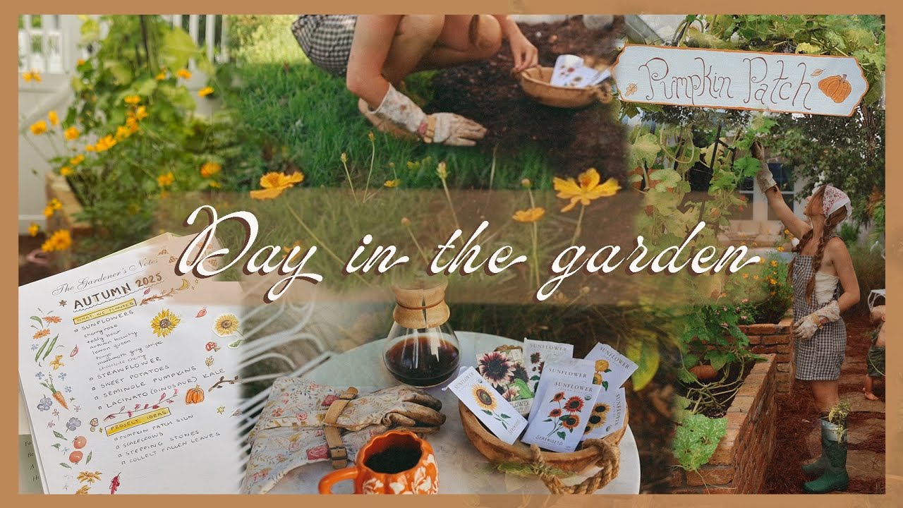 DAYS IN THE GARDEN | prepping & planting for autumn! 🍂🌻