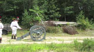 preview picture of video 'Tiverton Rod And Gun Club - Newport Artillery Company - Cannon Fire'