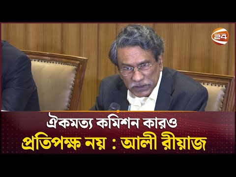 ঐকমত্য কমিশন কারও প্রতিপক্ষ নয় : আলী রীয়াজ | Ali Riaz | Channel 24