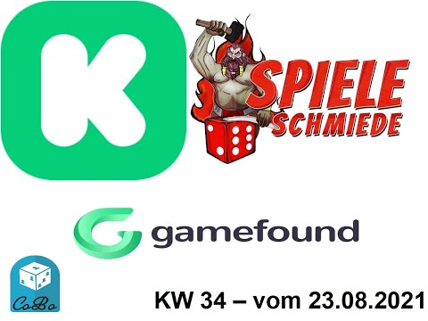KW 34 Überblick neuer kooperativer Spiele via Crowdfunding - Kickstarter und Spieleschmiede - Aug.21