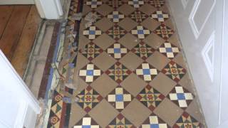 preview picture of video 'Victorian Tile Floor Restoration Stratford-Upon-Avon'