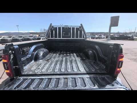 2023 Ram 3500 Limited 4x4 Mega Cab 6'4" Box in Blue for sale at Frontier Chrysler Dodge Jeep Ram Fiat Ltd. in Smithers, BC
