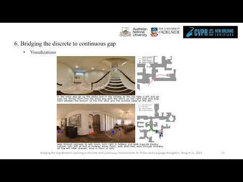 Artigo CVPR 2022: Preenchendo a lacuna entre a aprendizagem em VLN discreto e contínuo (Hong et al.)