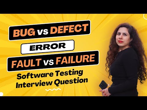 Bug vs Defect vs Error vs Failure vs Fault in Software Testing - Manual Testing Tutorials - Part 3