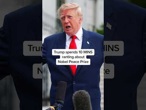 Trump spends 10 MINS ranting about Nobel Peace Prize