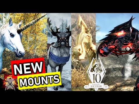 EVERY NEW* MOUNT IN SKYRIM ANNIVERSARY EDITION! Unicorn's, Daedric Summons, Dwarven Horses And More!