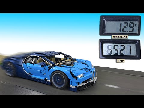 Bugatti Chiron 1 hour on the treadmill. What happened to him? 42083 lego technic Strength test