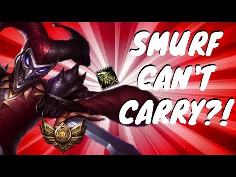 SMURF CAN'T CARRY?! SMASHED EARLY GAME!! TRUE CLIMB TO SILVER 5! 28 LP