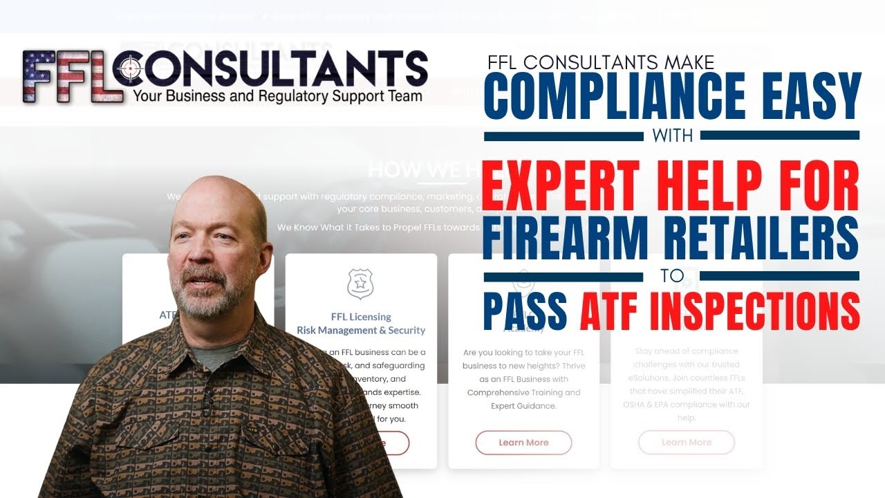FFL Consultants specialize in helping small to medium FFLs, dealers, and pawnbrokers get compliance right the first time (Review)