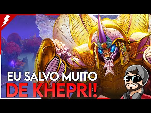 KHEPRI SUPORTE, EU SALVO MUITO MEU TIME - ⚡ Smite BR Master Ranked Conquista