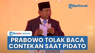 Momen Prabowo Tolak Baca 'Contekan', Bicara Bahasa Inggris & China hingga Buat Pebisnis Tertawa