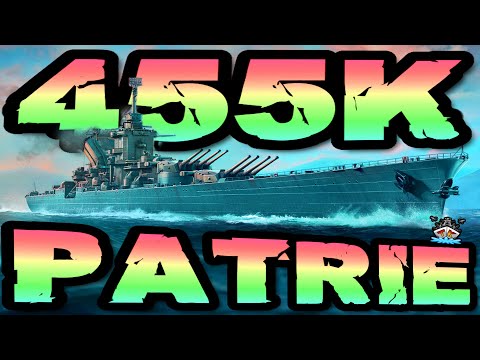Patrie macht 455K DMG *T11 POWAAA* im "400K Club" ⚓️ in World of Warships 🚢