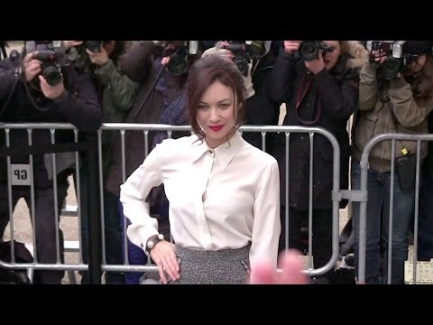 Olga Kurylenko and Anna Mouglalis attending the Chanel Haute Couture fashion show