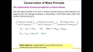 Fluid Mechanics L6: Conservation of Mass Principle
