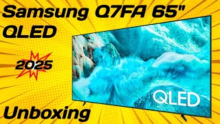 Download Lagu Samsung Q7FA 65” QLED 4K TV Unboxing u0026 First Look | Stunning Display u0026 Smart Features! Thumbnail