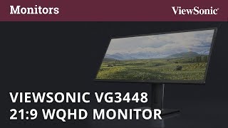 Video 0 of Product ViewSonic VG3448 34" UW-QHD Ultra-Wide Monitor (2019)