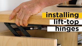 Installing Lift Top Coffee Table Hinges