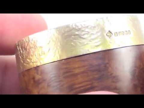 Dunhill Root ODA Classic Large Pot Billiard Smoking Pipe W Solid Gold Rim Crown From PIPELIST.COM