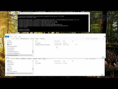 IIS Create Configuration backup and Copy to Destination Location