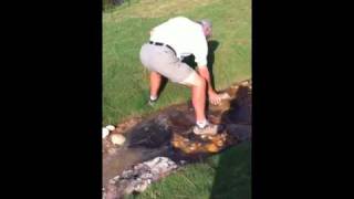 preview picture of video 'Take 2 of Building the Rayburn Country Golf Course Water Feature'