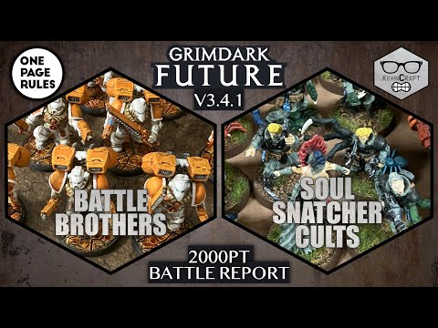 [13] Battle Brothers vs Soul Snatcher Cults | OnePageRules Grimdark Future Battle Report