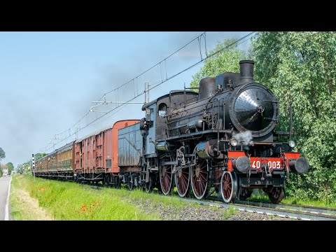 TRENO DELLE CITTÀ MURATE 2022: ARRIVO, MANOVRE, PANORAMICA E PARTENZA DEL TRENO STORICO AD ESTE (PD)