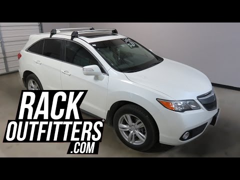 Acura RDX bare roof with Rhino-Rack 2500 RS Vortex Roof Rack Crossbars