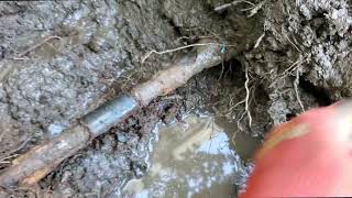 Repairing Unground Galvanized Water Line with Galvanized Repair Coupling | Pershing Plumbing