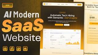 Build an AI Modern Saas Website Using Next Js, React, Typescript, and 