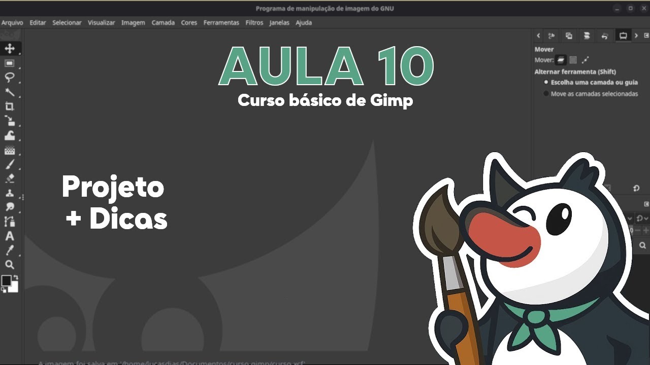 Curso basico de Gimp Aula 10 Projeto Final
