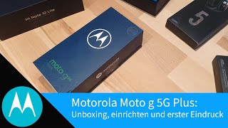 Motorola Moto g 5G Plus: Unboxing, einrichten und erster Eindruck