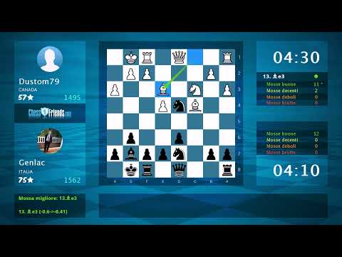 Chess Game Analysis: Dustom79 - Genlac : 0-1 (By ChessFriends.com)