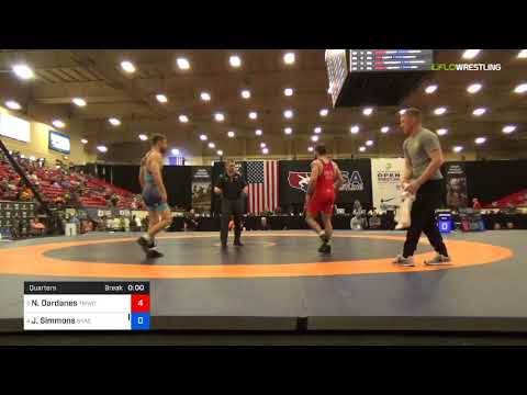 2018 Marine Corps US Open/Senior Men's Freestyle 65 Quarters - Nicholas Dardanes (TMWC) Vs. John S