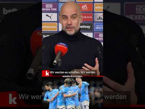 Video Thumbnail: Guardiola fordert Fan-Support: "Leben ist nicht perfekt" I Manchester City #shorts