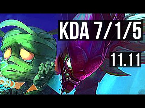 AMUMU vs KHA'ZIX (JUNGLE) | 7/1/5, Godlike | EUW Diamond | v11.11