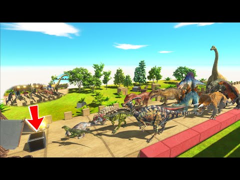 DINOSAUR DON'T GO SLOW - WHO CAN WIN CHALLENGE? - Animal Revolt Battle Simulator