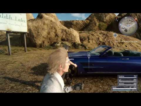 Final Fantasy XV playthrough pt13 - First Miniboss and Side Quest Explorations