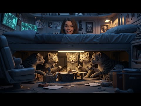 She Overheard Tiny Roars Under the Bed — Cubs Had Constructed a Secret Meeting Room to Discuss Human