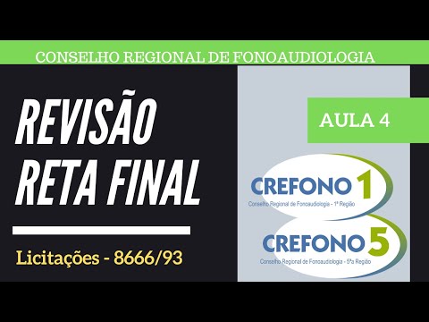 REVISÃO CREFONO AULA 4 - LICITAÇÕES (Lei 8666) | CREFONO 5