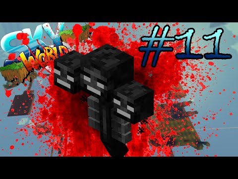 Wither zerstört alles😡😡😡 - Automatische Wither Farm - Minecraft Sky World #11