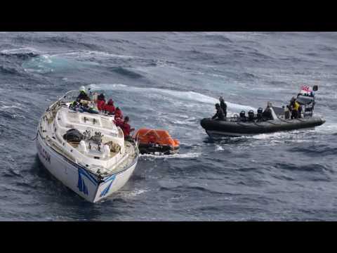 Dramatic rescue while I was sailing across the Atlantic Feb 2017