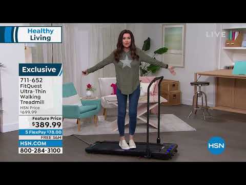 FitQuest UltraThin Walking Treadmill