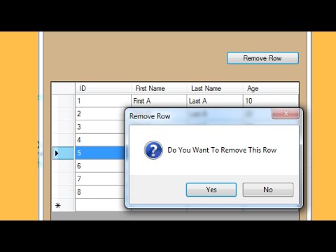 C# Tutorial - Show Confirmation Message Before Delete In C# [ with source code ] Video